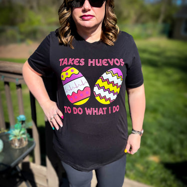 Healthcare Worker Easter T-shirt. Takes huevos to do what I do.
