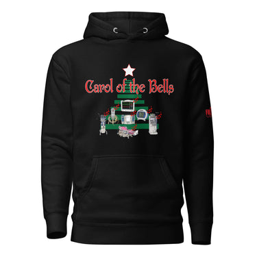 Carol of the bells Christmas hoodie for nurses and healthcare workers.