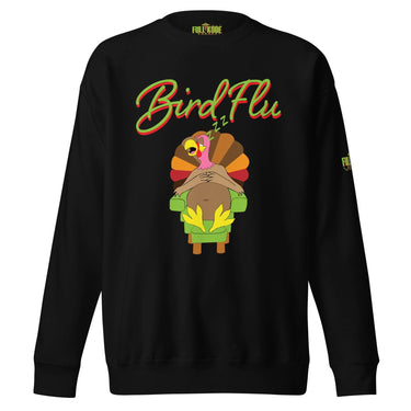 Bird flu Thanksgiving sweatshirt for nurse and healthcare worker. Black