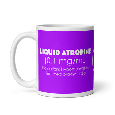 Liquid atropine mug